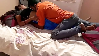 Real fastened Indian couple mating show with creampie ending