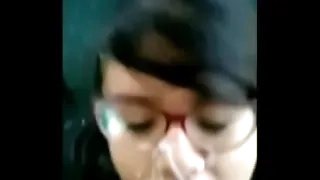 Desi schoolgirl sucking cock and tasting cum